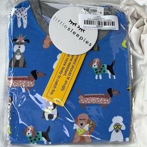 NWT Little Sleepies Limited Edition Dapper Dogs 2 piece